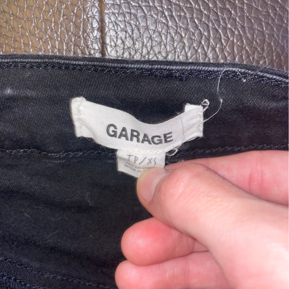 garage black jean skirt - Picture 2 of 2